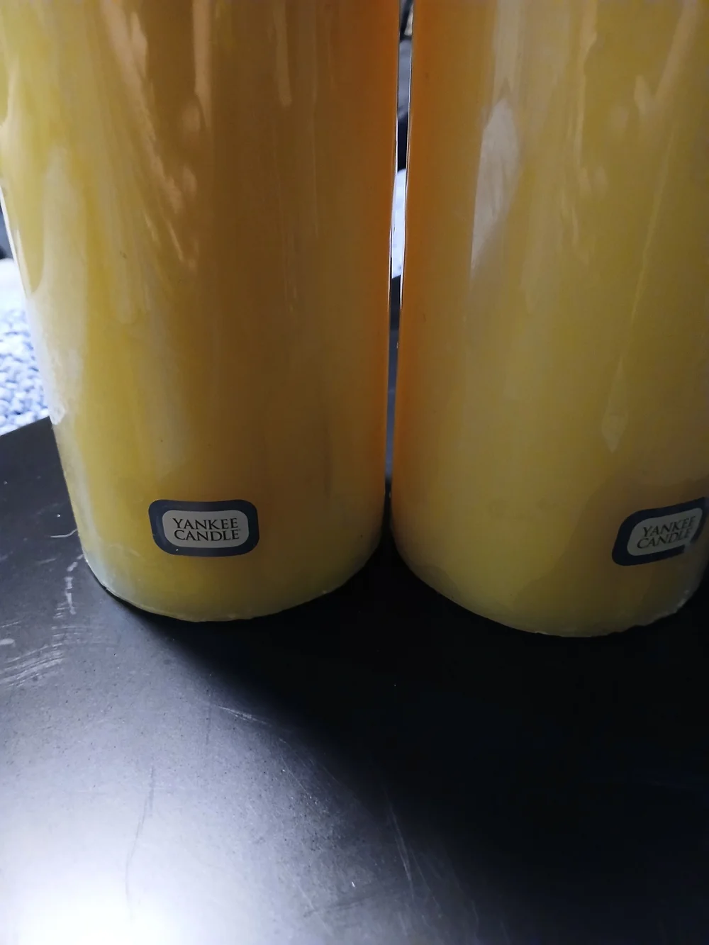 Yankee Candle 3 Pack Tall Yellow Vanilla Pillar Candles (14